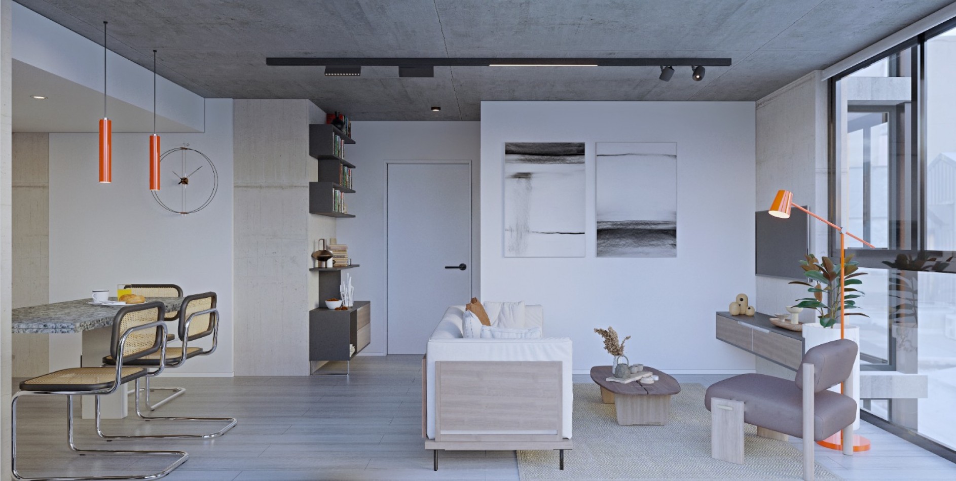 Departamento a Estrenar, dos ambientes a la calle con balcon saliente, doble espacio de cochera. Chauvin