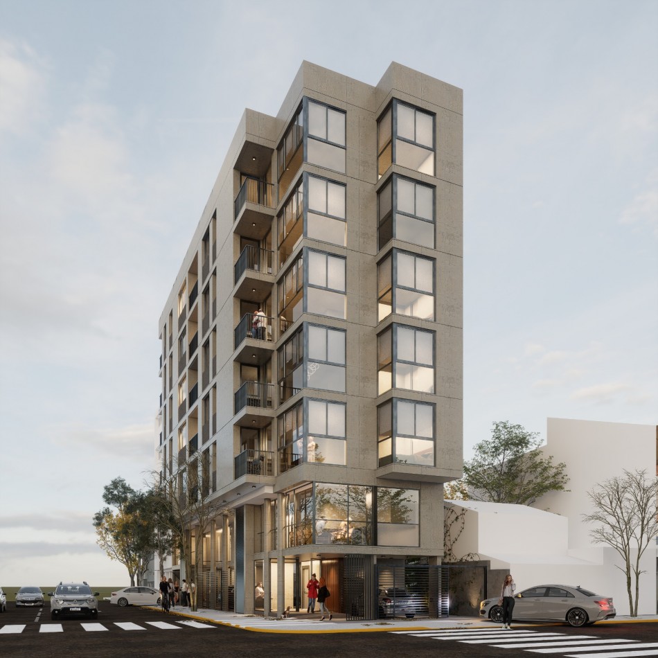 Departamento a Estrenar, dos ambientes a la calle con balcon saliente, doble espacio de cochera. Chauvin