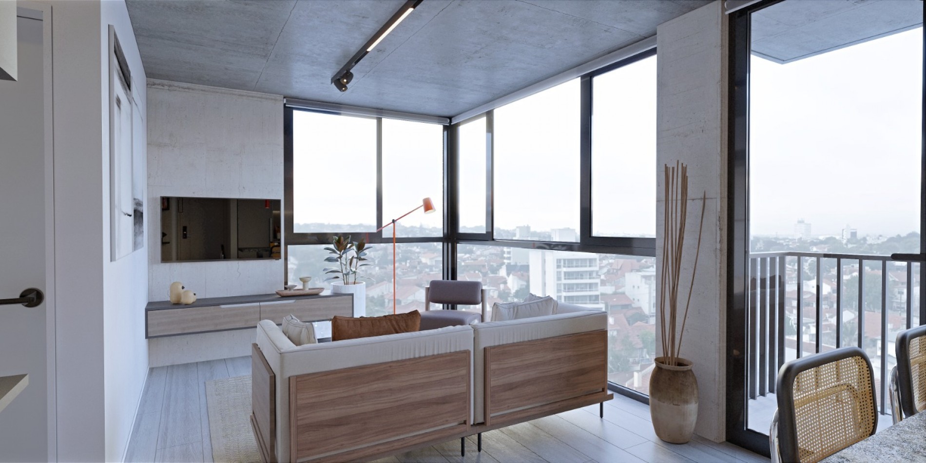 Departamento a Estrenar, dos ambientes a la calle con balcon saliente, doble espacio de cochera. Chauvin