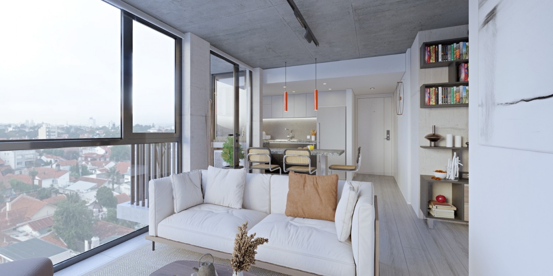 Departamento a Estrenar, dos ambientes a la calle con balcon saliente, doble espacio de cochera. Chauvin