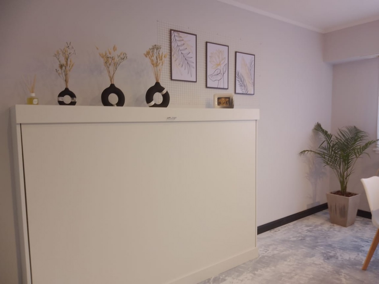 DEPARTAMENTO UN AMBIENTE AL LATERLA CON VISTA PANORAMICA A PLAZA MITRE. RECICLADO Y AMOBLADO