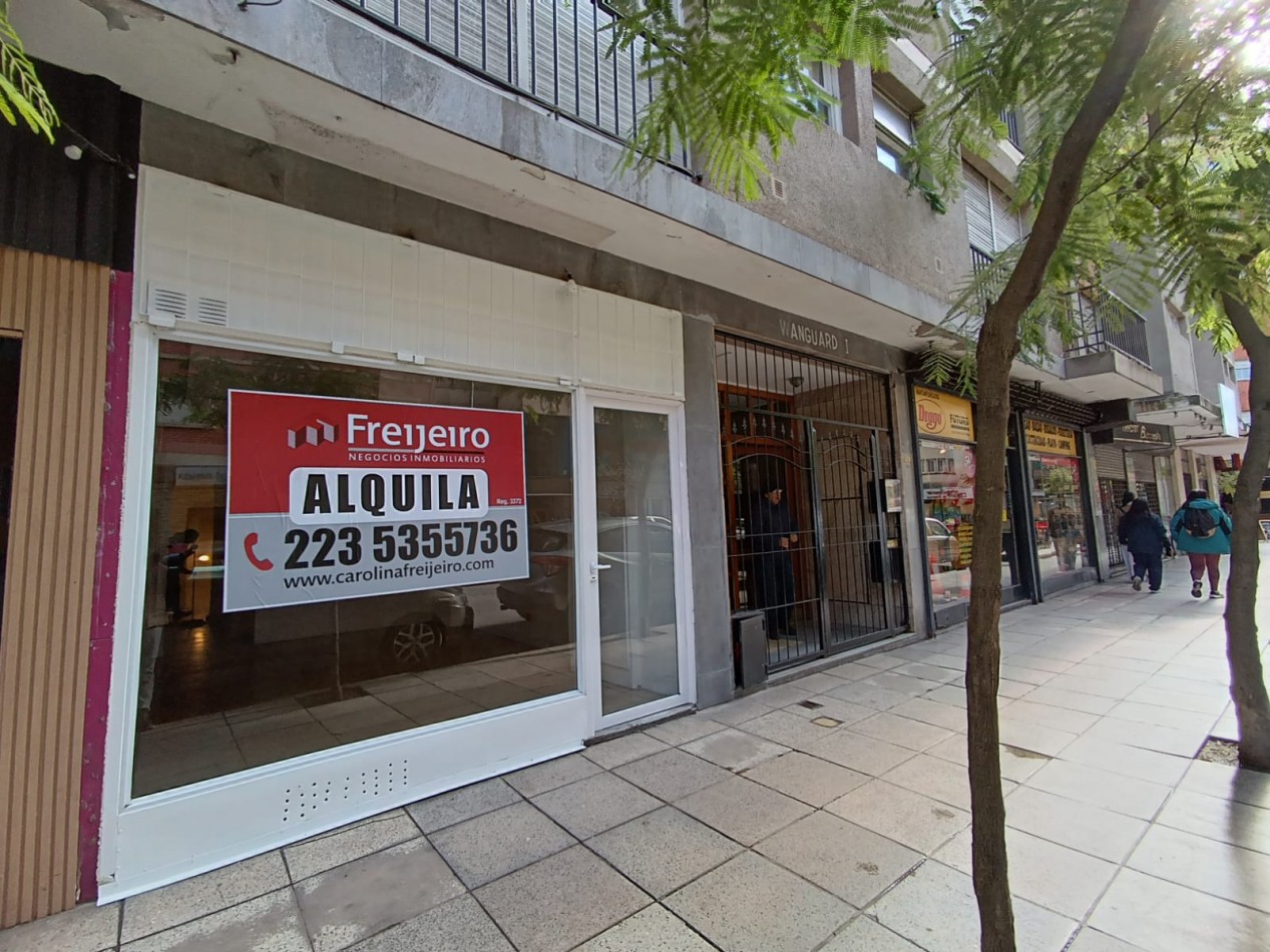 ALQUILO LOCAL COMERCIAL AL FRENTE, DIVISIBLE CON ZOTANO APTO DEPOSITO U OFICINA. CENTRO