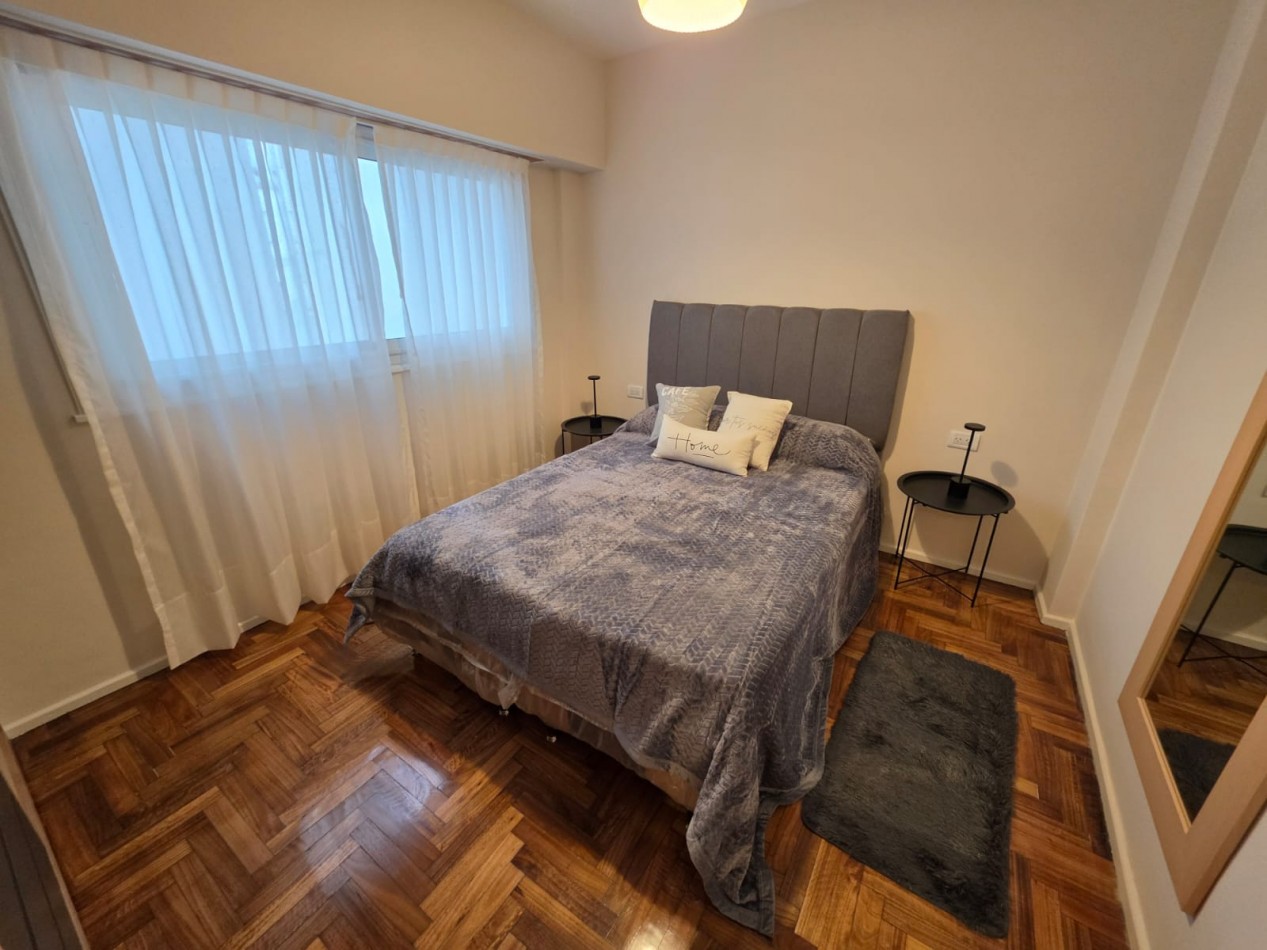 Departamento dos ambientes. Reciclado y amoblado.