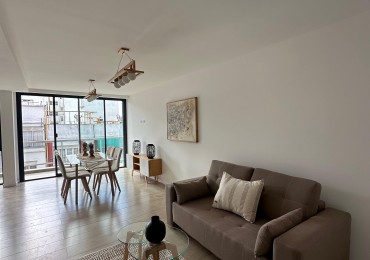 Departamento dos ambientes a Estrenar a la calle con balcon saliente y vista laeral al mar! Plaza Colon